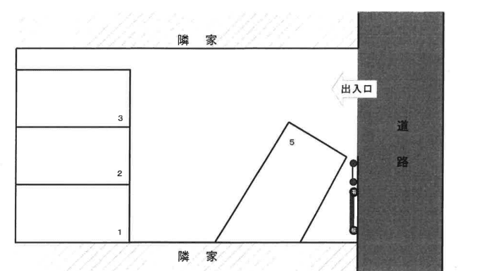 井野駐車場の駐車配置図