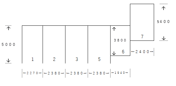 窪町駐車場の駐車配置図