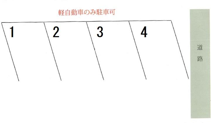 本城3丁目大関駐車場の駐車配置図