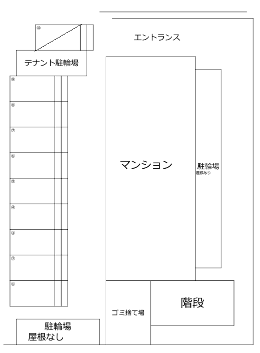 パニール・永和の駐車配置図