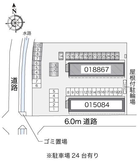 萩(18867)の駐車配置図