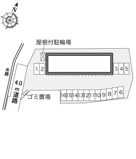ラ　ポム　ウルーズ(33482)の駐車配置図