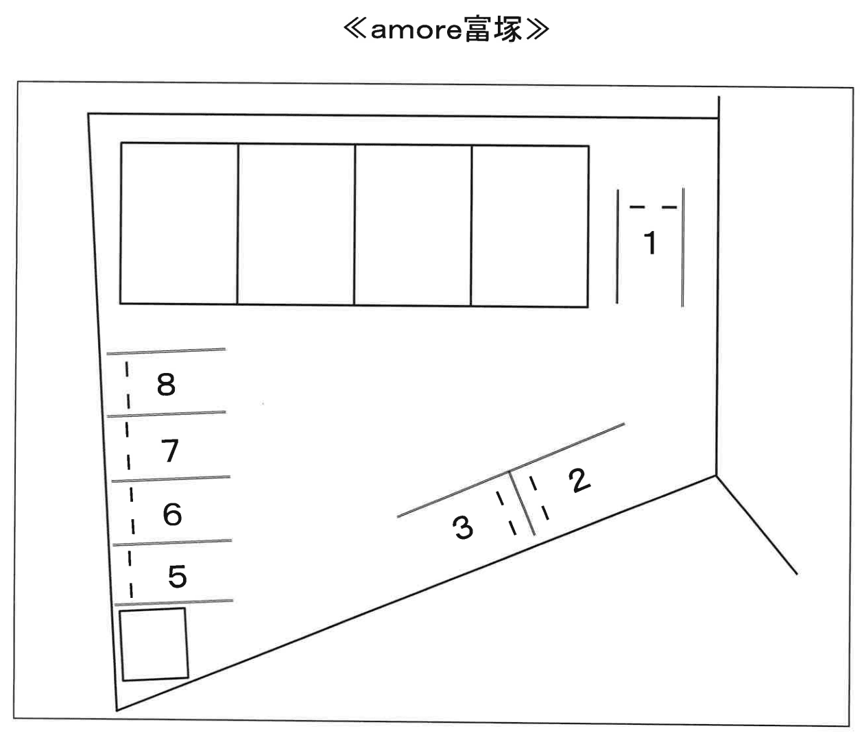 ａｍｏｒｅ富塚の駐車配置図