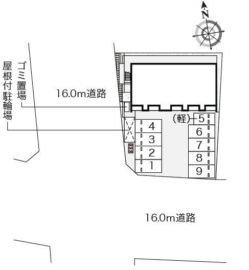 クレイノミモザ(56253)の駐車配置図