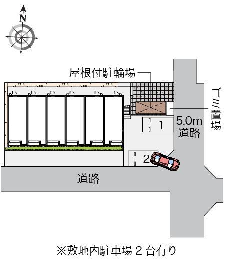 クレイノさんふらわー緑ケ丘(56163)の駐車配置図