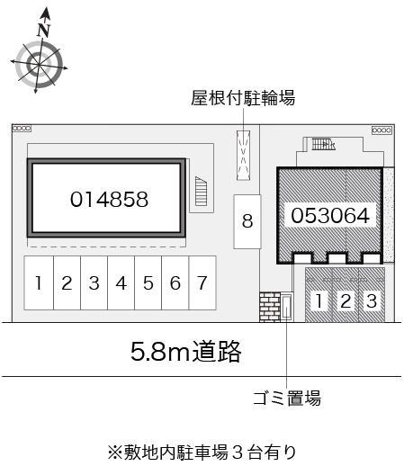 クレール(53064)の駐車配置図
