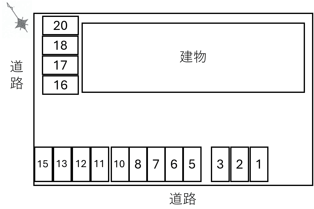 Ｗｉｌｌ　Ｃｏｕｒｔの駐車配置図