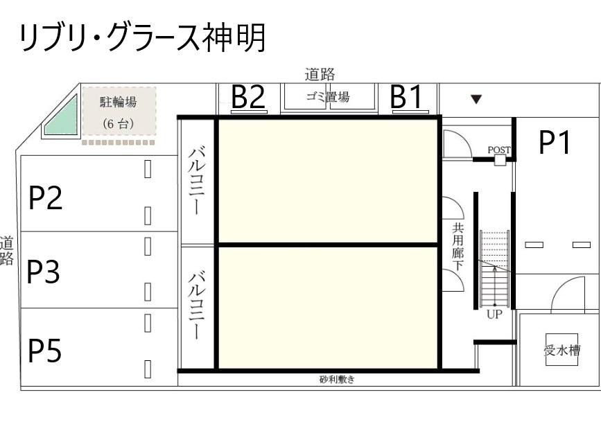 リブリ・グラース神明の駐車配置図