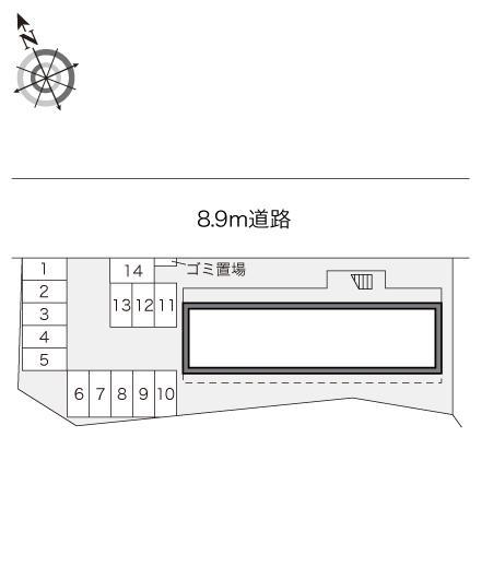 浦添(18308)の駐車配置図