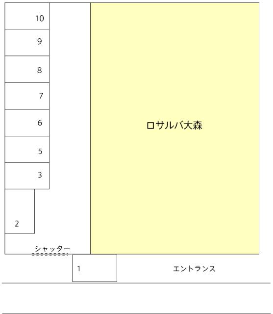 ロサルバ大森駐車場の駐車配置図