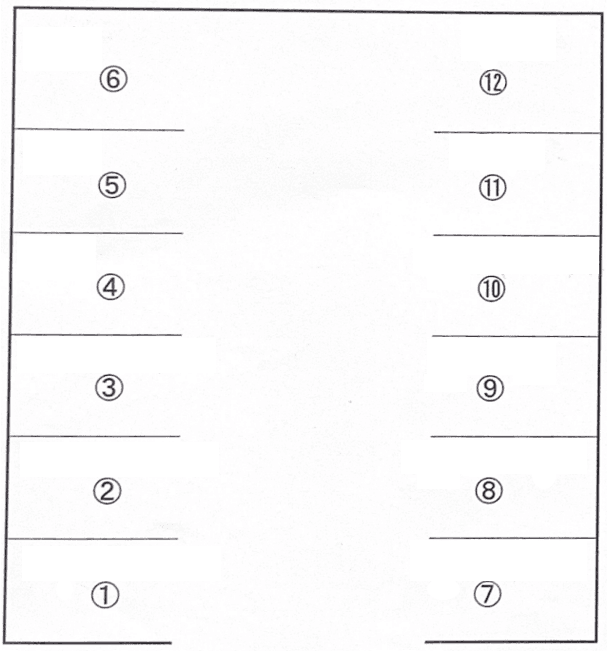 Kパーキングの駐車配置図