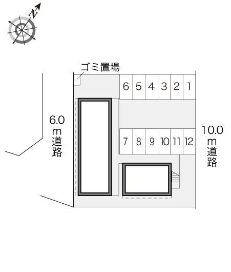 南子安(17827)の駐車配置図