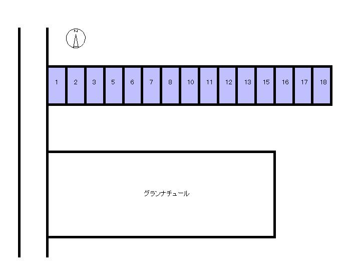 GRAND NATUREの駐車配置図