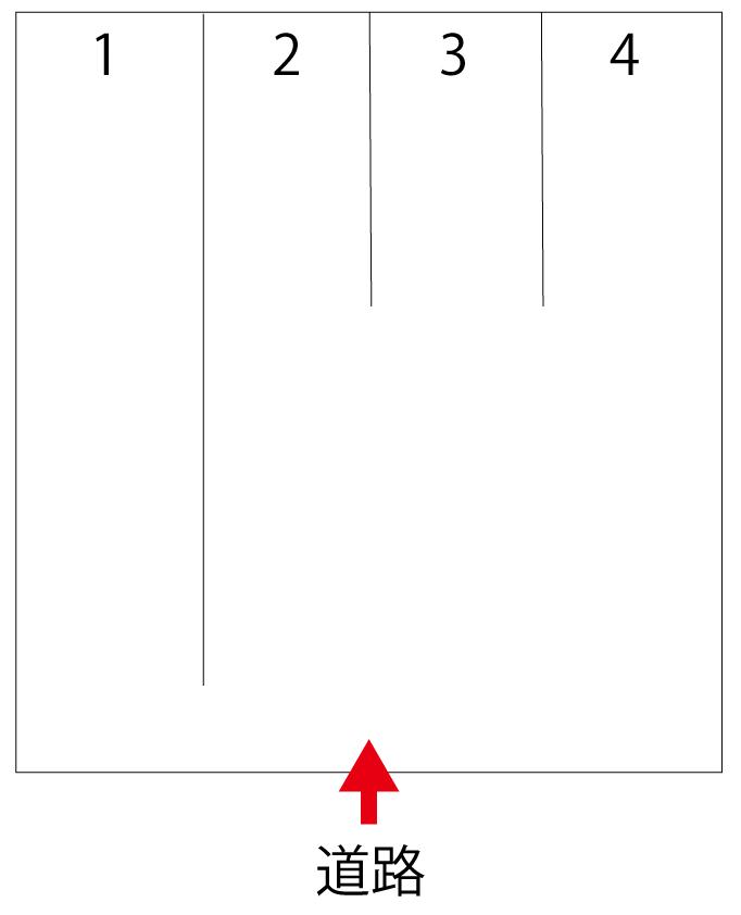 しまんとパーキング中村大橋通三丁目18番の駐車配置図