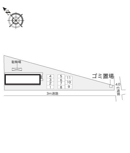 メルシー(21482)の駐車配置図