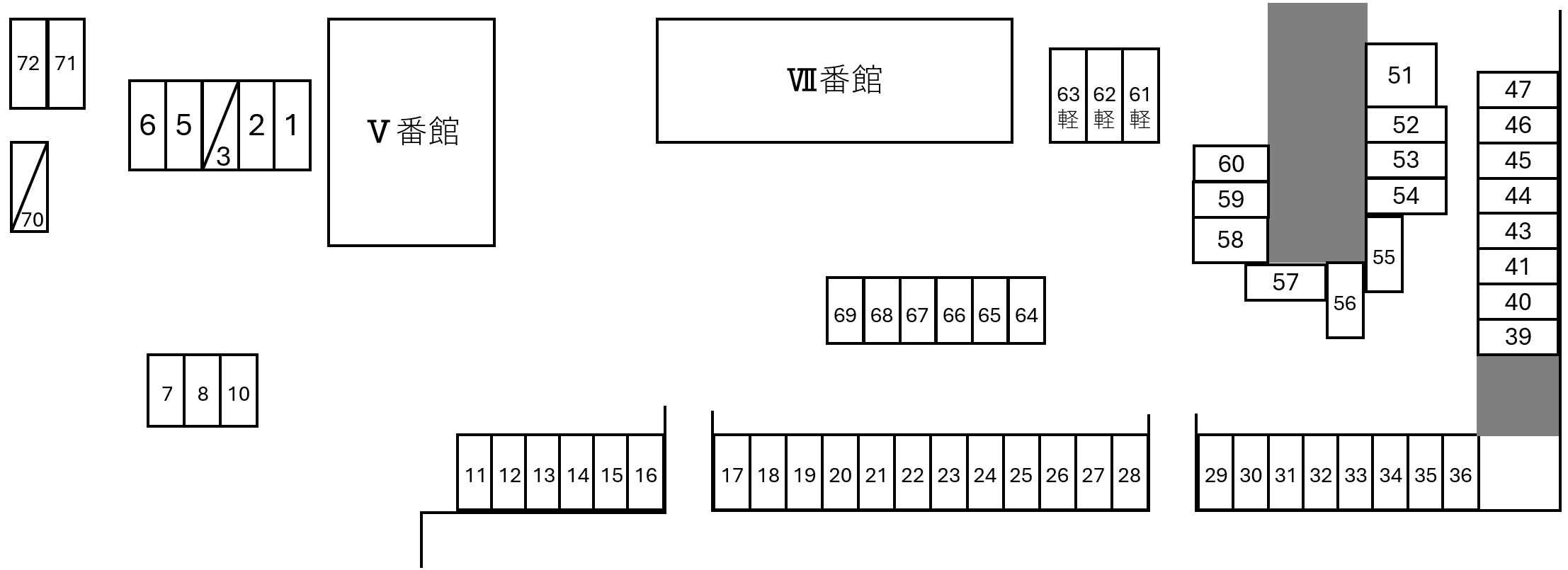 ハイツエクセルⅦ番館の駐車配置図