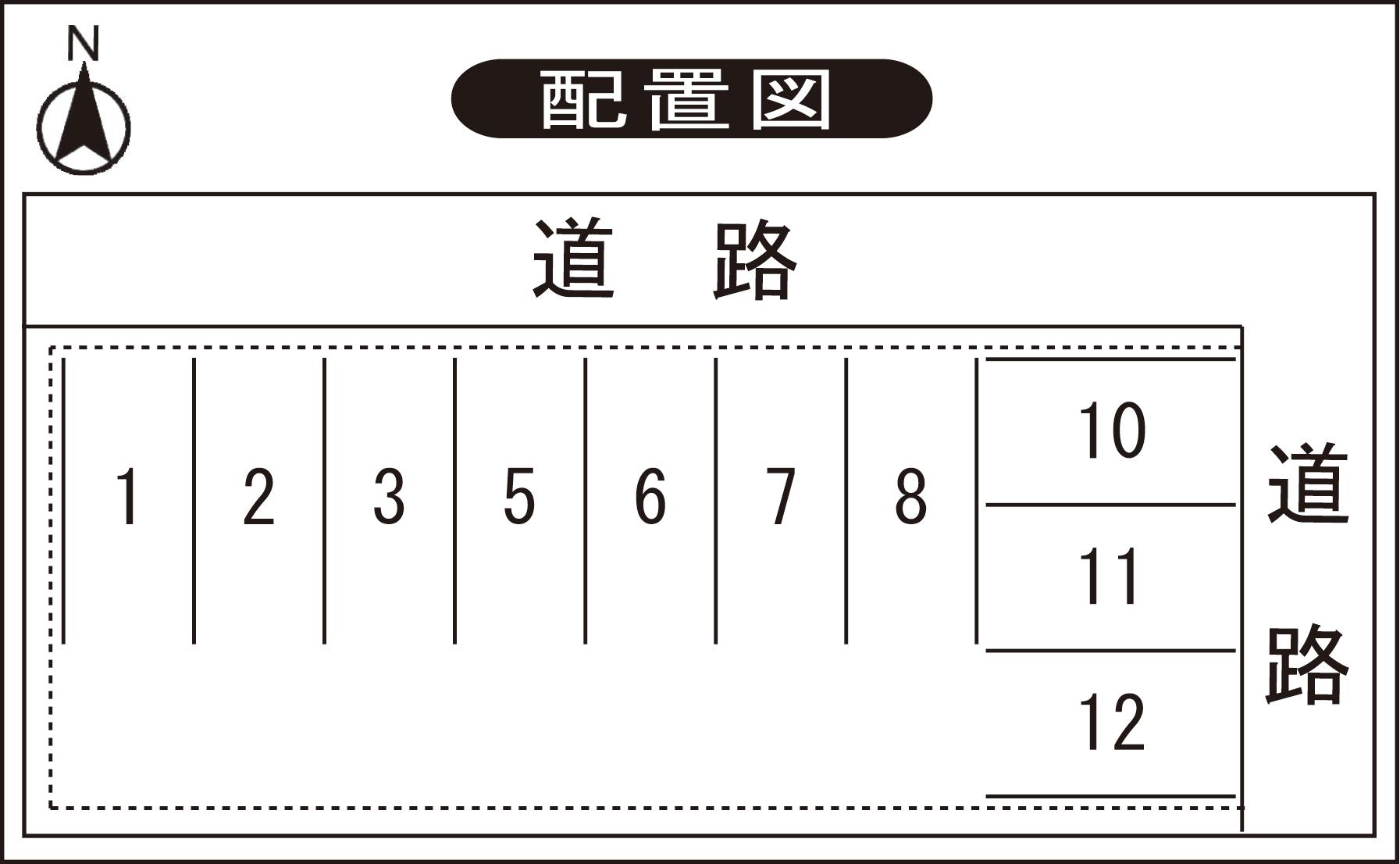 エム駐車場の駐車配置図