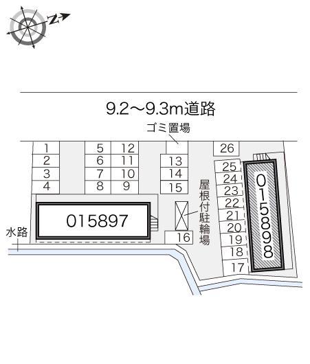 京浜建物水橋ハイムＢ(15898)の駐車配置図