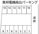 東邦電機南台パーキングの駐車場