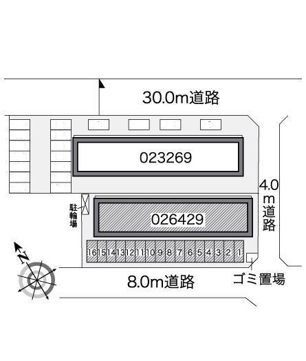小針Ⅱ(26429)の駐車配置図