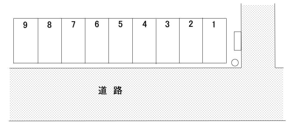 うずら野1-23駐車場の駐車配置図