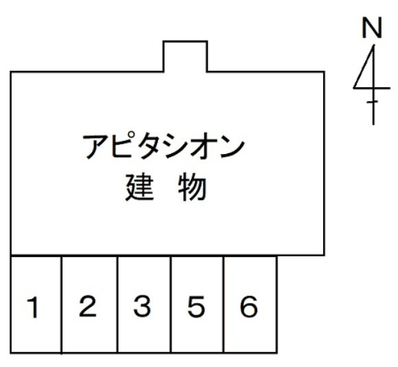 アピタシオンの駐車配置図