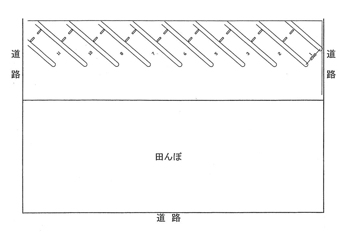 ＹＳ駐車場NO.2の駐車配置図