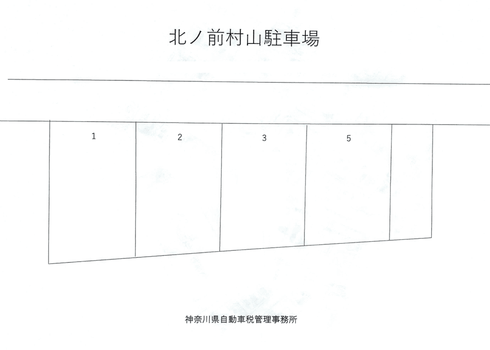北ノ前村山駐車場の駐車配置図