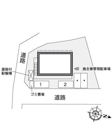 サウスバレー(37680)の駐車配置図