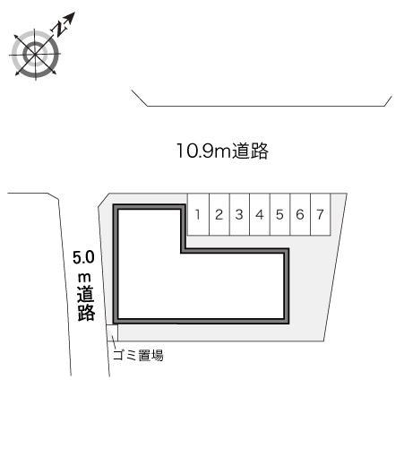 宮の沢駅前(20391)の駐車配置図
