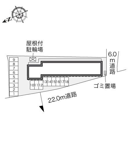 エスターテベント(28532)の駐車配置図