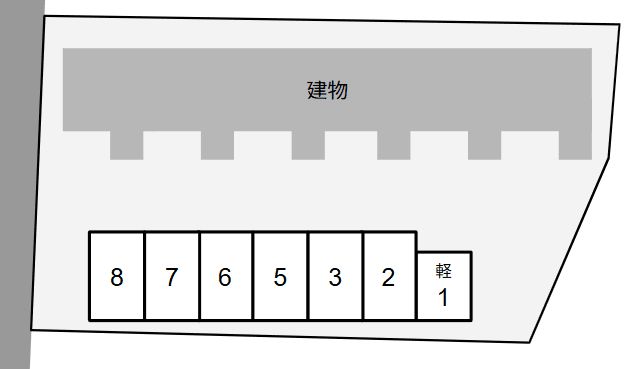 クムクワット別駐車場の駐車配置図