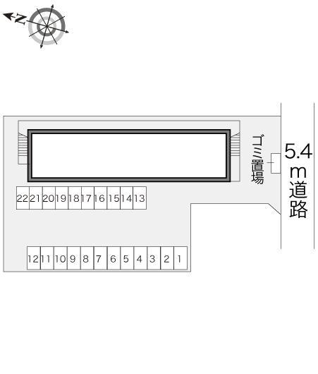 御殿(13455)の駐車配置図