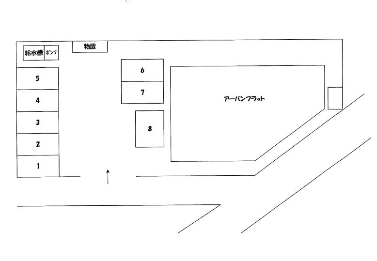 アーバンフラットの駐車配置図