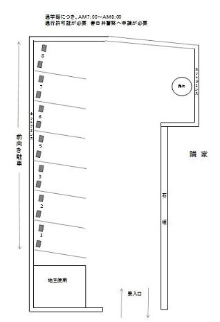 J-681の駐車配置図