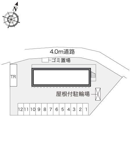 ＭＩＳＨＩＭＡ(18027)の駐車配置図