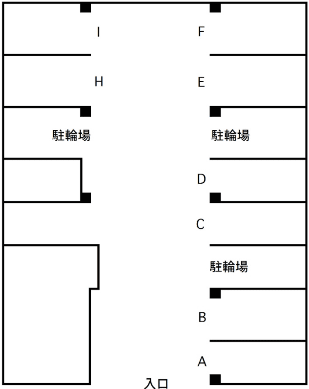 K'sマンションの駐車配置図