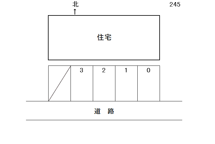岩倉－245の駐車配置図