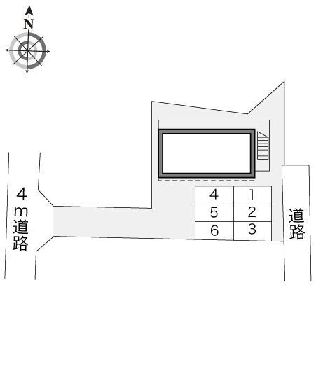 シャルマン開成(16871)の駐車配置図