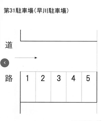 第31駐車場の駐車配置図