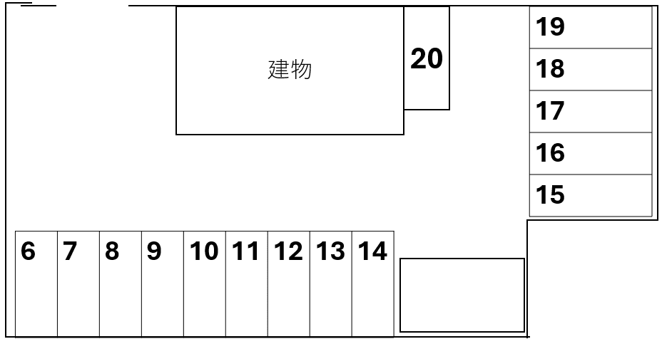 米山駐車場の駐車配置図