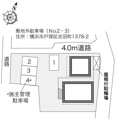 元町(23723)の駐車配置図
