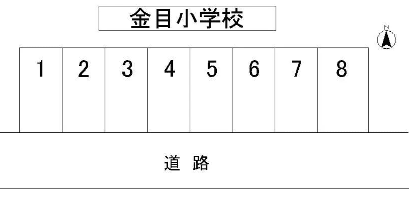 宮田第3月極駐車場の駐車配置図