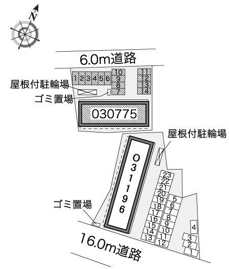 プロヴァンス(30775)の駐車配置図
