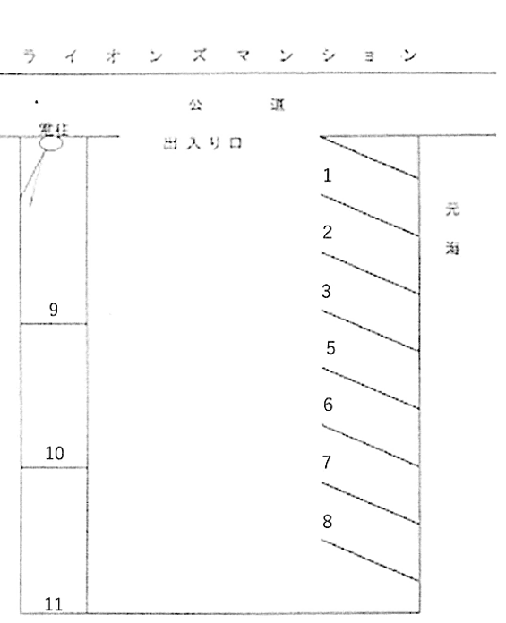 202の駐車配置図