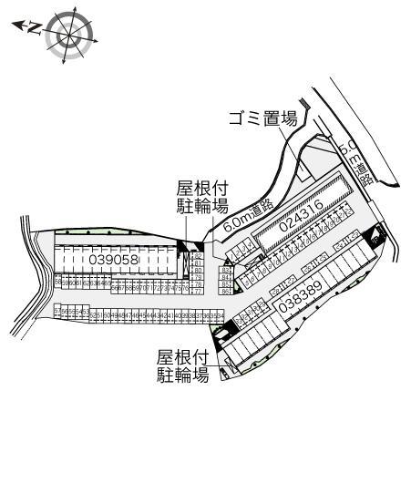 インター古賀(24316)の駐車配置図