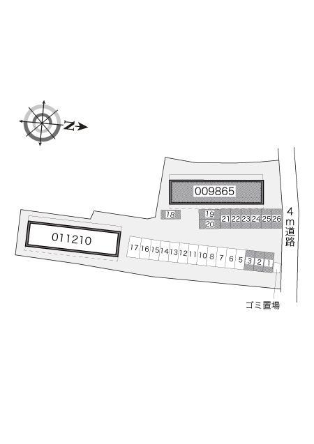ルピナス(9865)の駐車配置図