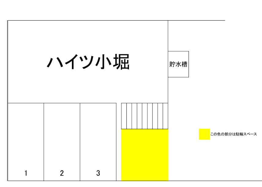 ハイツ小堀の駐車配置図