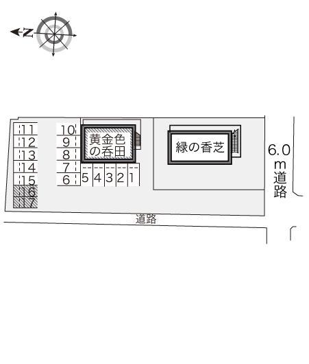 黄金色の呑田(22093)の駐車配置図
