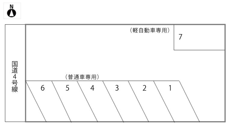 パーキング松浪の駐車配置図